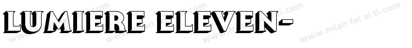 Lumiere Eleven字体转换